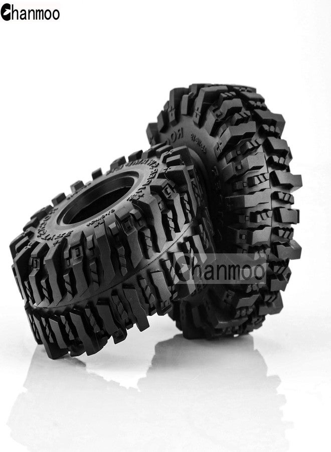Chanmoo 1.9 Crawler Tires 118mm 1/10 RC Rubber Mud Slingers Grappler Wheels Tyres For 1:10 Scale Rock Crawler Car Traxxas TRX4 RC4WD D90 Axial SCX10 II TF2 Gen8 Tamiya CC01 1.9" Beadlock Rims 4PCS - Image 5